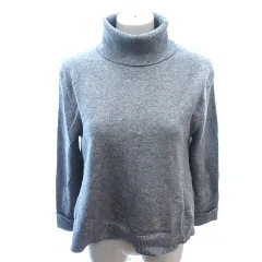 シンプリシテェ SIMPLICITE ニット セーター タートルネック ロールアップ 長袖 グレー /AU