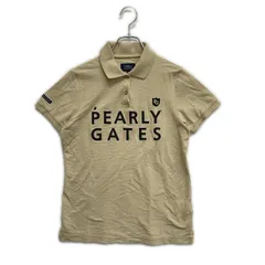 中古 レディース パーリーゲイツ PEARLY GATES 半袖ポロシャツ 1(M) ベージュ