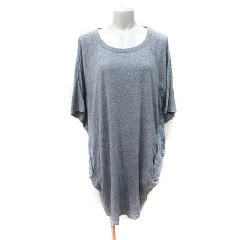 レイビームス Ray Beams ワンピース ひざ丈 半袖 グレー /YI