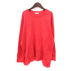 スタディオクリップ Studio Clip ニット カットソー 長袖 L 赤 レッド /MN