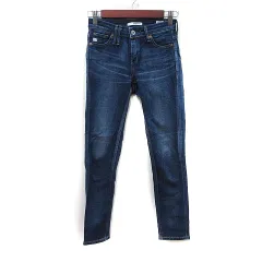 サムシング something スキニーパンツ デニム ジーンズ ダメージ加工 XS 紺 ネイビー /YI