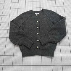 ◇ ⊇ エディットシーン Edit Sheen パールボタンリブニットカーディガン グレー系 レディース E  【1511110035282】