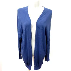 ロペピクニック ROPE Picnic カーディガン ニット ロング 長袖 38 紺 ネイビー /RT