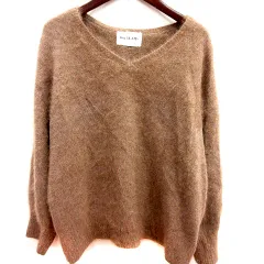 レイビームス Ray Beams ニット セーター 長袖 ウール 茶 ブラウン /RT