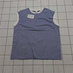 ◇ ⊂ 未使用 ノフル nofl ボーダー ノースリーブカットソー 綿100% M～L レディース E  【1511110034735】