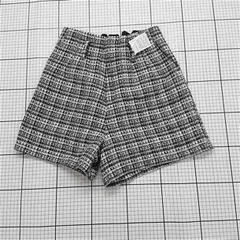 ◇ ⊇ イング INGNI ツイードショートパンツ ベルト付き オフホワイト系グレー レディースF E  【1510290016524】