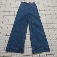 ◇ Θ アズールバイマウジー AZUL BY MOUSSY ワイドデニムパンツ XS レディース E  【1511110035886】