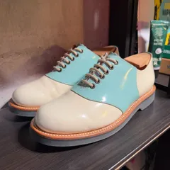 REGAL SADDLE SHOES 地域限定サドルシューズ 北海道モデル メンズ 23.5cm ライトブルー×ホワイト W51C リーガル