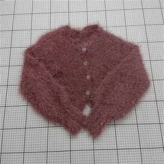 ◇ ⊇ マジェスティックレゴン MAJESTIC LEGON シャギーニットカーディガン ピンク系 M レディース E  【1511110038696】