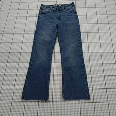 ◇ Θ ザラ ZARA EUR36 デニム フレアジーンズ ブルー系 レディース E  【1511110038634】