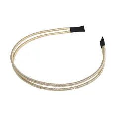 新品 カチューシャ シンプル リボン パール キラキラと輝 ラインストーン ヘッドアクセ ヘア デイリー ヘアアクセサリー カチューシャ パールカチューシャ 可愛い 前髪 髪留め 髪飾り 結婚式 発表会 入学式 (Gold)