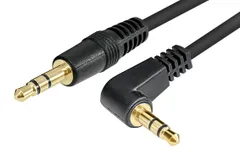 新品 3.5mm ステレオミニプラグケーブル 60cm(L型-ストレート オス-オス) オーディオケーブル 0.6m VM-4045