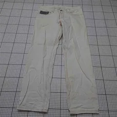 ◇ Θ コムサメン COMME CA MEN 07-25PZ01 ホワイト系コットンパンツ メンズ Lサイズ E  【1511110040675】