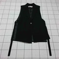 ◇ Θ ザラ ZARA ベスト ジレ ブラック系 Sサイズ レディース E  【1511110040590】