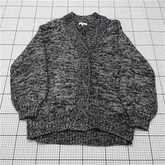 ◇ ⊇ グローバルワーク GLOBAL WORK メランジ　ニットカーディガン ブラック グレー系 GW619500TS Mサイズ メンズ E  【1511110040460】