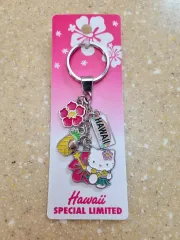 ハワイ 훌라キティ ハローキティ キーホルダー バッグチャーム チャーム 50周年 限定モデル ハローキティ バッグデコ サンリオ
