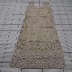 ◇ ⊂ Bab バブ クロシェ編み レースワンピース ベージュ系 XS レディース E  【1511110040927】