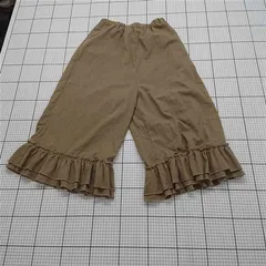 ◇ Θ サマンサモスモス Samansa Mos2 フリルワイドパンツ ベージュ系 レディース Fサイズ E  【1511110042372】