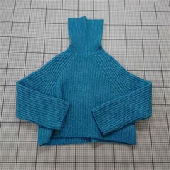 ◇ ⊇ ザラ ZARA タートルネック ニットセーター ブルー系 Sサイズ レディース E  【1511110043591】