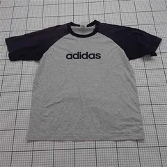 ◇ ⊂ アディダス adidas ラグランTシャツ グレー系 メンズ Lサイズ E  【1511120018145】