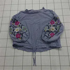 ◇ Θ スーパーハッカ SUPER HAKKA 花柄刺繍コットンブラウス レディース E  【1511120018664】