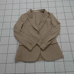◇ Θ ユニクロ UNIQLO テーラードジャケット ベージュ系 Sサイズ レディース E  【1511120018589】