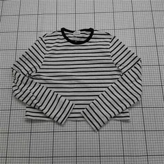 ◇ Θ グリーンレーベルリラクシング green label relaxing ボーダー長袖カットソー Lサイズ レディース E  【1511120018862】