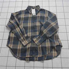 ◇ Θ ラジエム La-gemme lstpaw25-1452 チェック柄長袖シャツ ベージュ系 レディース E  【1511120018725】