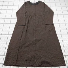 ◇ ⊇ ワンピース サマンサモスモス Samansa Mos2 FLD-1105421 チェック柄ワンピース レディース F ブラウン系 E  【1511120019982】