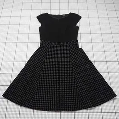 ◇ Θ ワンピース トッカ TOCCA ワンピース 千鳥格子 ブラック系 サイズ2 レディース E  【1511120019920】