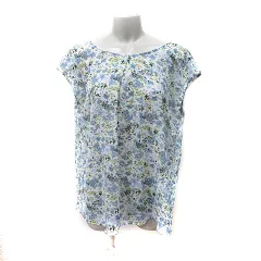 ロペピクニック ROPE Picnic シフォンブラウス シアー プルオーバー フレンチスリーブ 総柄 40 L マルチカラー /YI