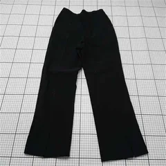 ◇ ⊇ ラリアムー Lallia Mù 2314746 ナイロン混ストレートパンツ ブラック系 レディース 36 E  【1511120023101】