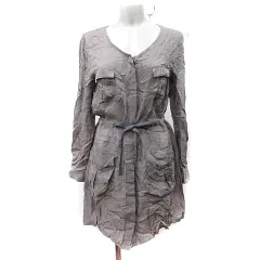 ステュディオス STUDIOUS ワンピース ミニ 長袖 モカ /YI