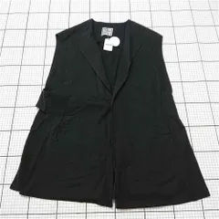 ◇ Θ 未使用 タシケント TASIKENT ノーカラーベスト ブラック系 レディース F E  【1511120023903】