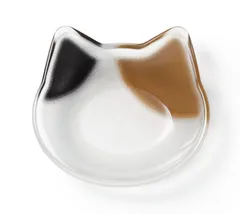 アデリア(ADERIA) 【 ココネコ ガラス 豆皿 三毛猫 日本製 coconeco ねこ型 小皿 6831 】 単品 おしゃれ かわいい プレゼント ギフト 贈り物 結婚 引っ越し 祝い 新生活 一人暮らし 和風 洋風 ハンドメイド 手作り 食器