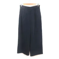 ビームスハート BEAMS HEART ワイドパンツ ロング M 紺 ネイビー /MS