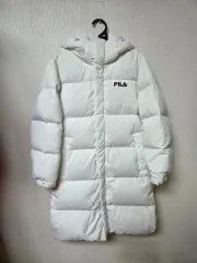 FILA フィラ 白 ダウンジャケット ロング丈 155