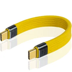 PD急速充電、4K@60HZビデオおよびデータ同期をサポートします CオスオスケーブルへMacBook、コンピュータ、ラップトップ、タブレット、スマートフォン用の60W Type USB 10Gbps C充電変換ケーブル13CM 短いUSB Duttek