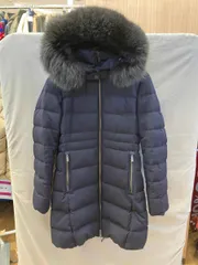  nano universe × 東京西川/ナノユニバース/20AW/669-0214013/サージロングダウン/ダウンコート/フォックスファー/36/ポリ/NVY