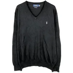 古着 ラルフローレン Ralph Lauren POLO RALPH LAUREN ネック コットンニットセーター メンズL相当/eaa604064