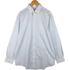 古着 ブルックスブラザーズ Brooks Brothers 346 長袖 コットンストライプシャツ メンズXL相当/eaa605926