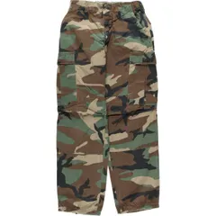 古着 80年代 米軍実品 迷彩柄 ウッドランドカモ リップストップ ミリタリー カーゴパンツ USA製 SMALL-SHORT/eaa606221