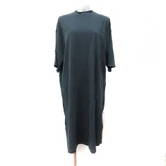 コーエン coen Tシャツワンピース ロング 半袖 F チャコールグレー /YI