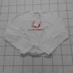 ◇ Θ 未使用 ザラ ZARA SEATTLE SPORTS SOCIETY ロゴ長袖カットソー Sサイズ レディース E  【1512100001584】