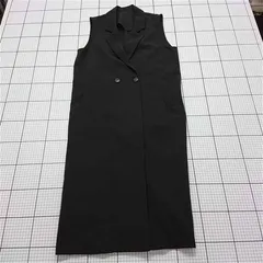 ◇ Θ イング INGNI ノースリーブロングジレ ブラック系 M レディース E  【1512100003106】