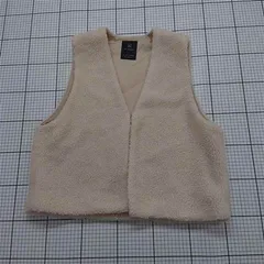 ◇ ⊇ ダブルクローゼット w closet ボアベスト ベージュ系 レディース Fサイズ E  【1512100003892】