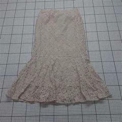 ◇ Θ ジーユー GU レースマーメイドスカート XXL ベージュ系 レディース E  【1512100003304】
