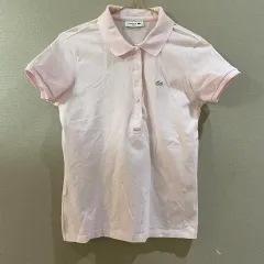 ラコステ ピンク 半袖ポロシャツ 38 (レディース44-55)