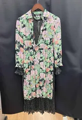 JUNYA WATANABE/ジュンヤワタナベ/花柄Xドット柄/長袖ワンピース/2019