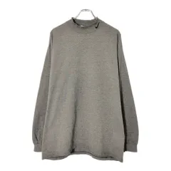 90年代 USA製 NIKE ナイキ モックネック 長袖Ｔシャツ グレー(メンズ L)中古 古着 V9984